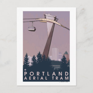 Cartão Postal Portland, OregonAerial Tram Scene