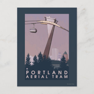 Cartão Postal Portland, OregonAerial Tram Scene