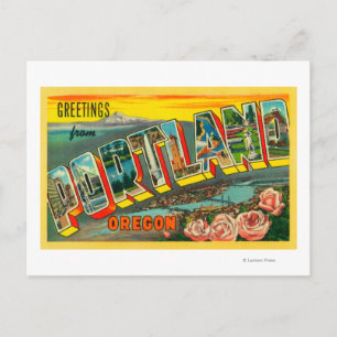 Cartão Postal Portland, OregonLarge Letter Scenes