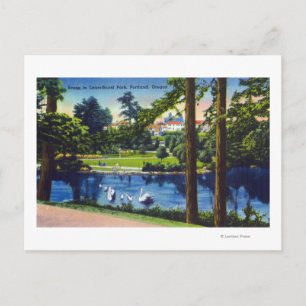 Cartão Postal Portland, OregonLaurelhurst Park Scene