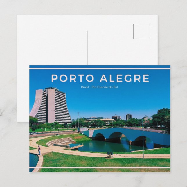 Cartão Postal Porto Alegre (Frente/Verso)