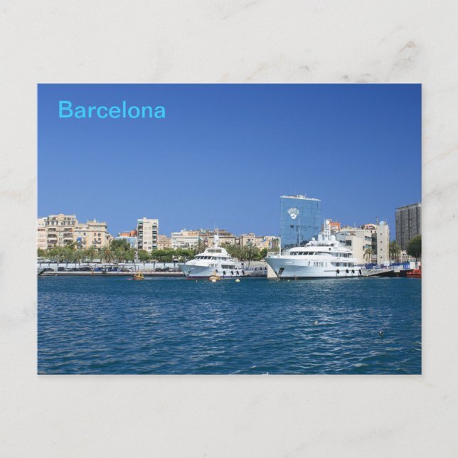 Cartão Postal Porto de Barcelona (Frente)