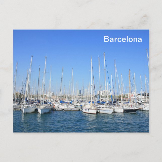 Cartão Postal Porto de Barcelona (Frente)