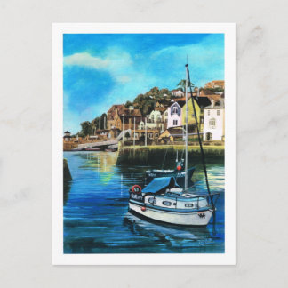 Cartão Postal Porto de Brixham, Devon do Sul