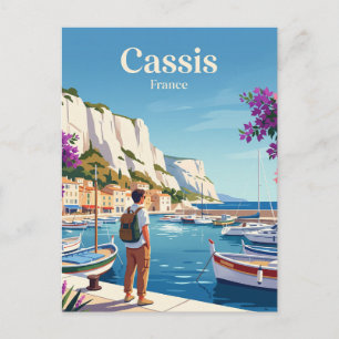 Cartão Postal Porto de Cassis França
