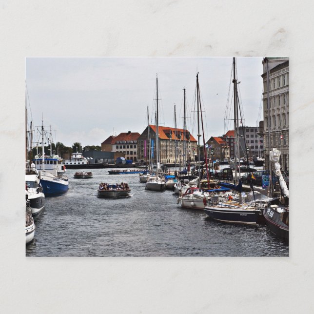 Cartão Postal Porto de Copenhaga (Frente)