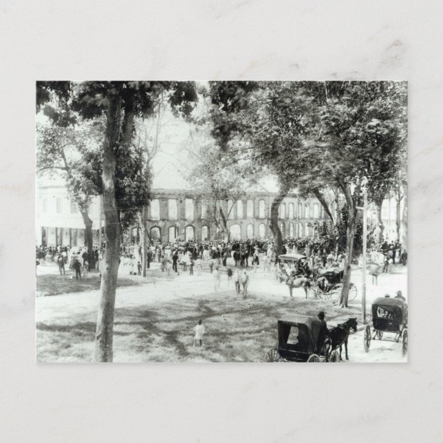 Cartão Postal Porto de Espanha, Trinidade, 1891 (Frente)