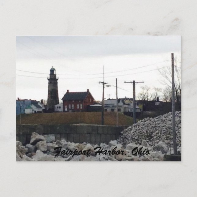 Cartão Postal Porto de Fairport, Ohio Foto Postal (Frente)