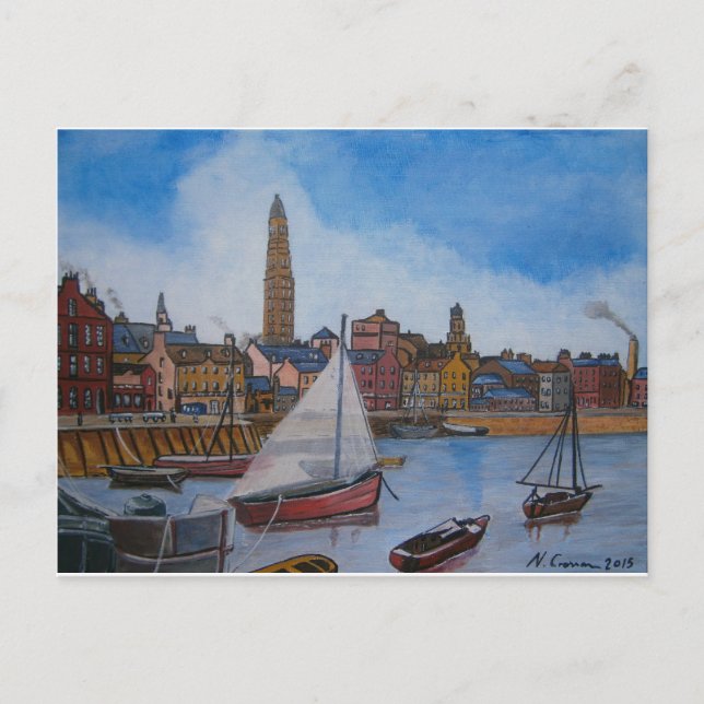 Cartão Postal Porto de Greenock (Frente)