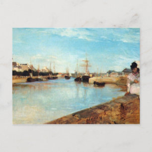 Cartão Postal Porto de Lorient por Berthe Morisot