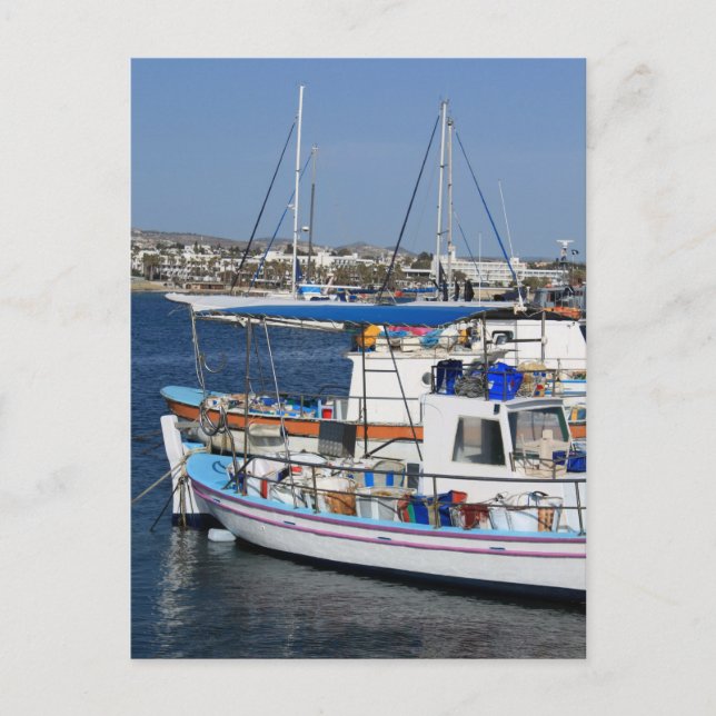 Cartão Postal Porto de Paphos (Frente)