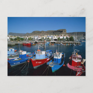Cartão Postal Porto de pesca, Puerto de Mogan, Gran Canaria,