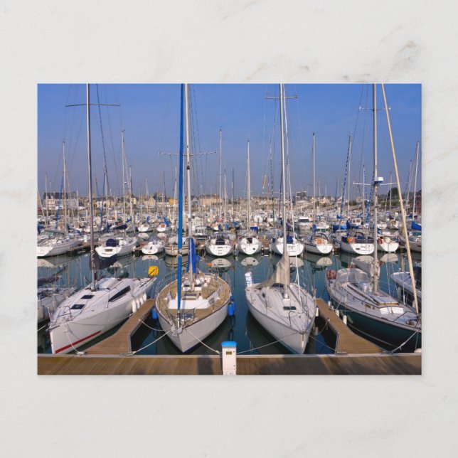 Cartão Postal Porto de Santo-Vaast-la-Hougue, França (Frente)