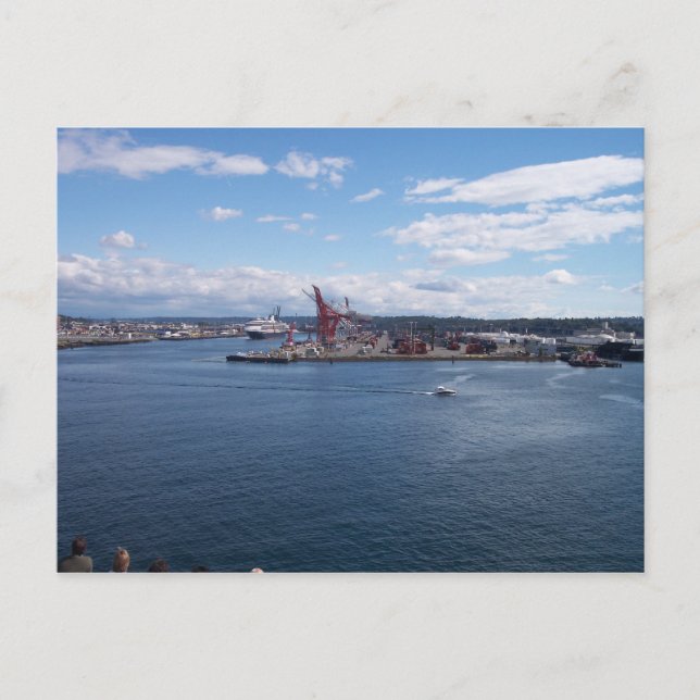 Cartão Postal Porto de Seattle (Frente)