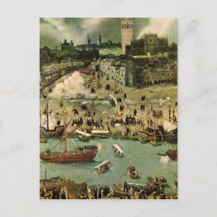 Cartão Postal Porto de Sevilha, c.1590