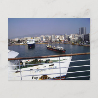 Cartão Postal Porto do Pireu, Atenas