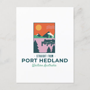Cartão Postal porto hedland Oeste da Austrália