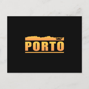 Cartão Postal Porto Portugal Cidade Skyline Cityscape Funny Gift