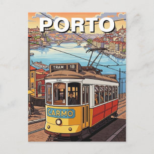 Cartão Postal Porto Portugal Viagem Abstrato