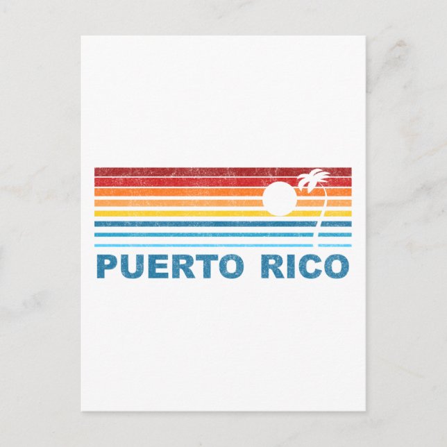 Cartão Postal Porto Rico (Frente)