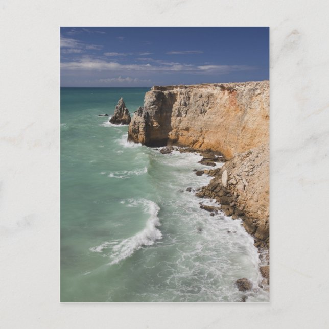 Cartão Postal Porto Rico, Costa Oeste, Cabo Rojo, linha costeira (Frente)