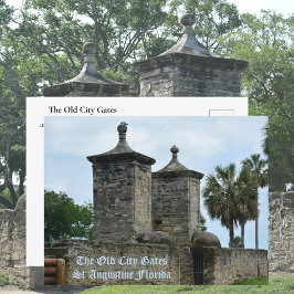 Cartão Postal Portões Históricos da Cidade Velha de St. Augustin