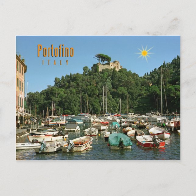 Cartão Postal Portofino, Itália (Frente)