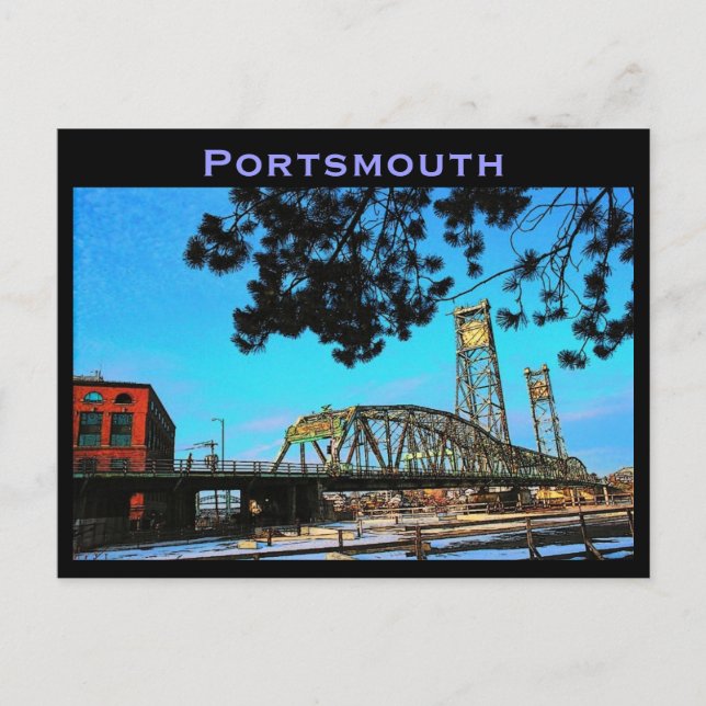 Cartão postal Portsmouth (Frente)