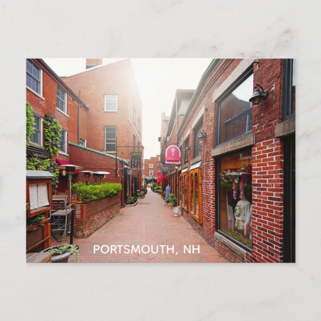 Cartão Postal Portsmouth New Hampshire Scenic Viagem Foto (Frente)