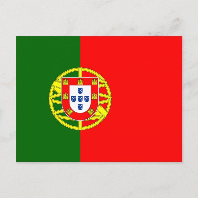 Cartão Postal Portugal Flag (Frente)