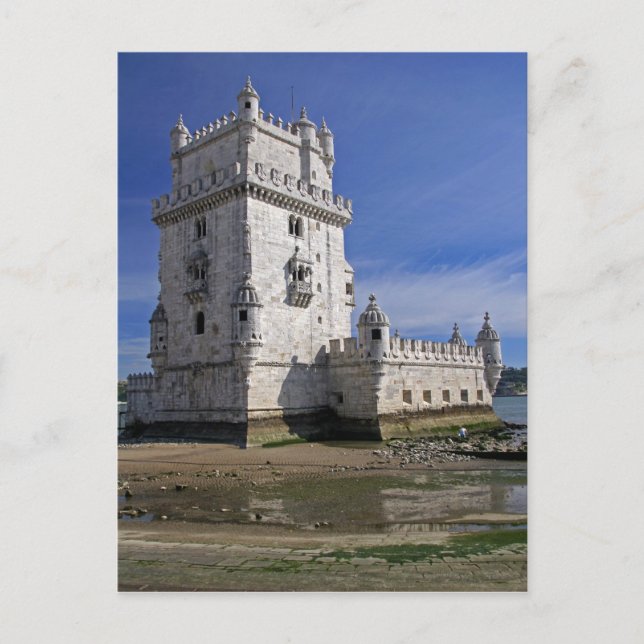 Cartão Postal Portugal, Lisboa. Torre Belem, um Mundo da UNESCO (Frente)