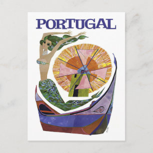 Cartão Postal Portugal, mistura de atrações turísticas, colhe