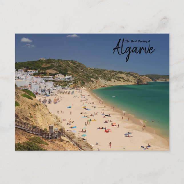 Cartão Postal Portugal Real-Salema, Algarve (Frente)