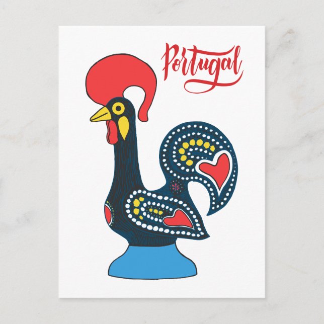 Cartão Postal Portugal Rooster (Frente)