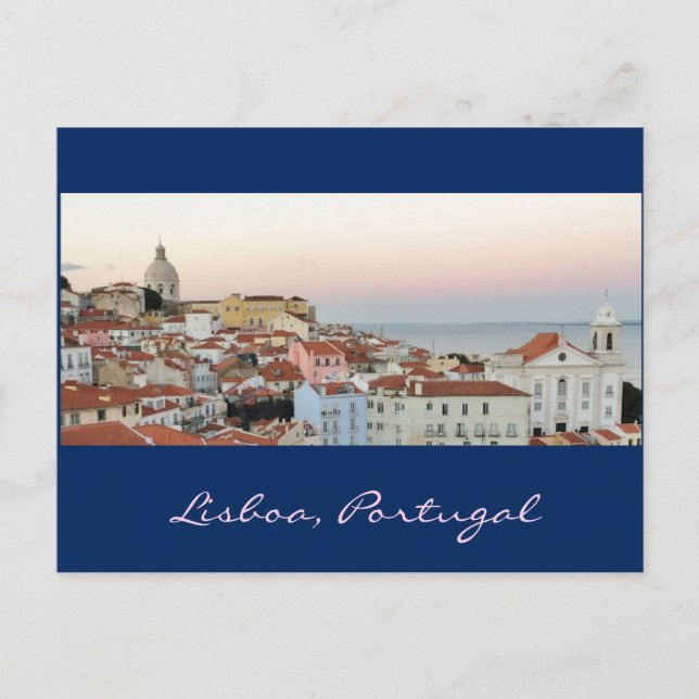 Cartão Postal Português: Lisboa, Portugal (Frente)