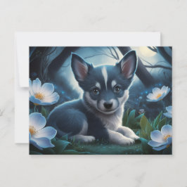 Cartão Postal Poscards Chat Bleu 03