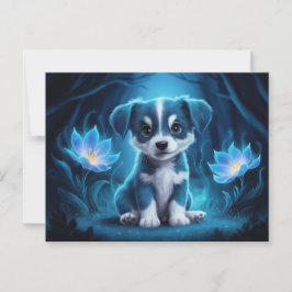 Cartão Postal Poscards Chat Bleu 07