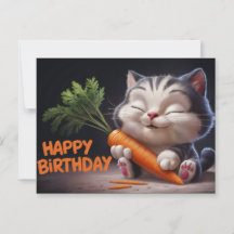 Poscards Happy Birthday Petit Chat 11
