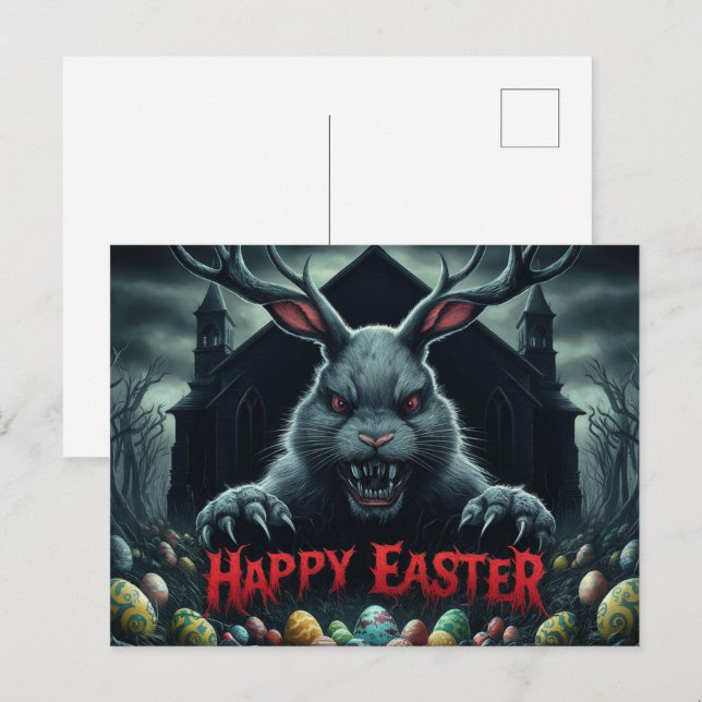 Cartão Postal Poscards Happy Easter 02 (Frente/Verso)