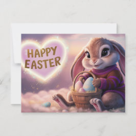 Cartão Postal Poscards Happy Easter Lapin 03