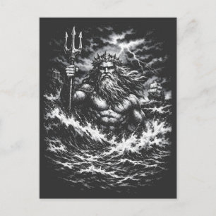 Cartão Postal Poseidon — Senhor do Abismo por BurnsInHell