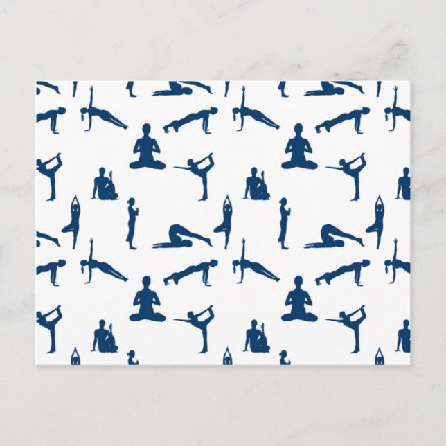 Cartão Postal Poses de Yoga (Frente)