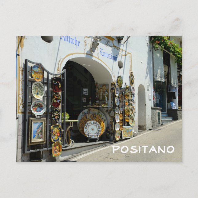 Cartão Postal Positano, Itália (Frente)