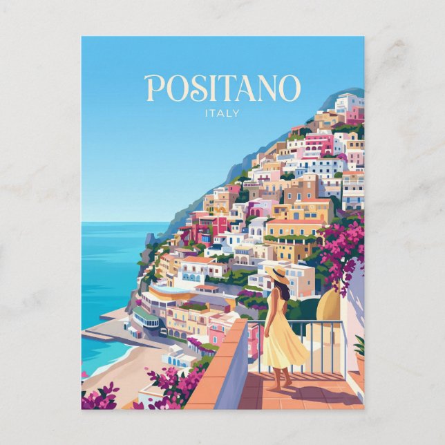 CARTÃO POSTAL POSITANO ITÁLIA (Frente)