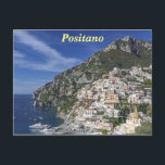 Cartão Postal Positano pelo mar<br><div class="desc">A costa bonita de Amalfi de Italia typified pela cidade de Positano,  mostrada entre a montanha e o mar.</div>