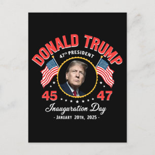 Cartão Postal Posse do Presidente Donald Trump Dia da Posse 2025