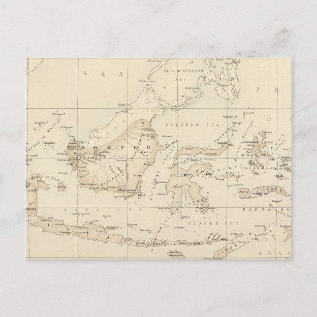 Cartão Postal Posse Holandesa no Arquipélago Indiano (Frente)