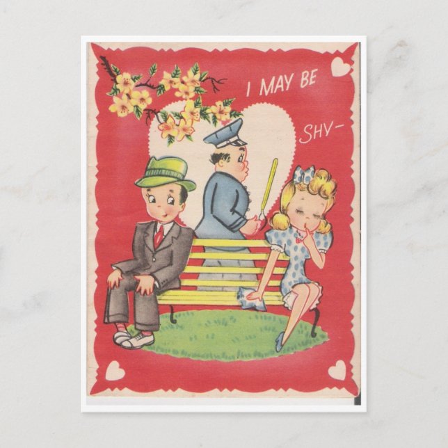 Cartão Postal Posso ser tímido... (Frente)