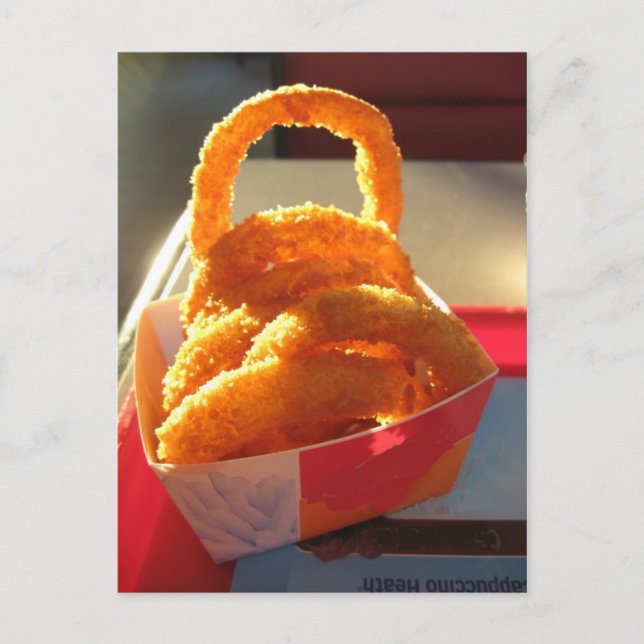 Cartão Postal Posso Ter Anéis De Cebola Com Isso? (Frente)