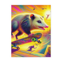 Possum Adorável de Skate